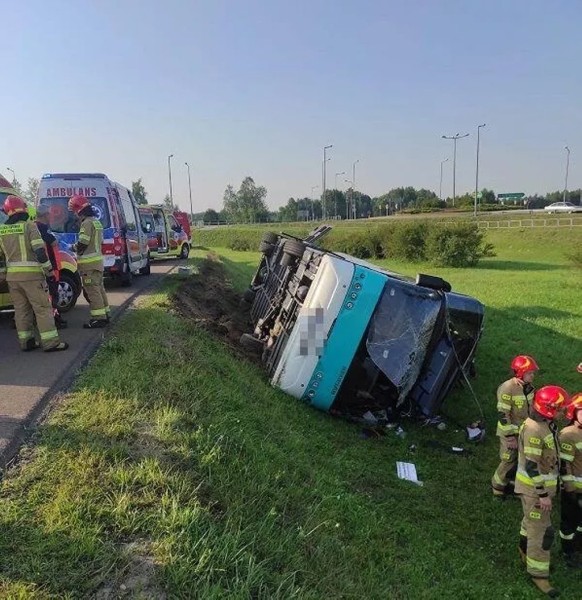 Стала известна причина ДТП перевернувшегося в Тересполе автобуса с белорусами